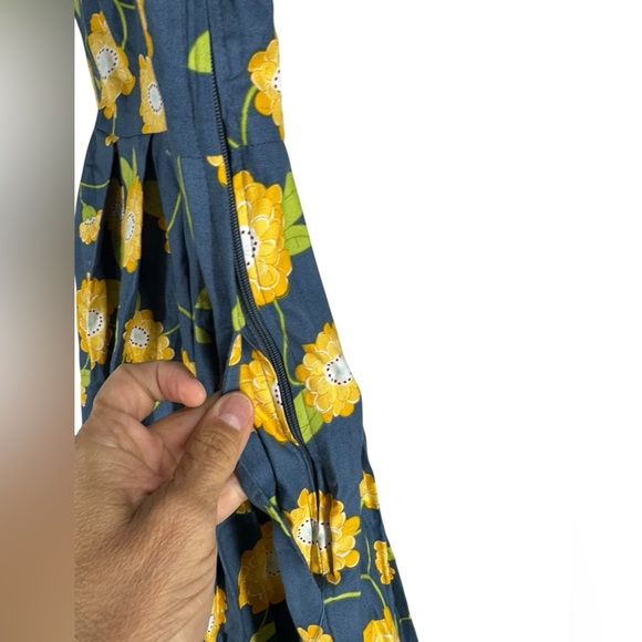 ModCloth Bea & Dot floral dress with wide collar XL - Picture 6 of 7